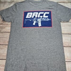 Black Rifle Coffee Company BRCC Blaster AR-15 T-Shirt Men's Small Heather Gray